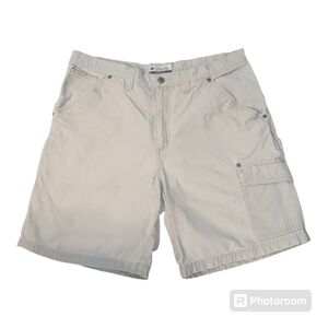 Columbia Bone Cream Cargo Carpenter Work Shorts Men's 38W